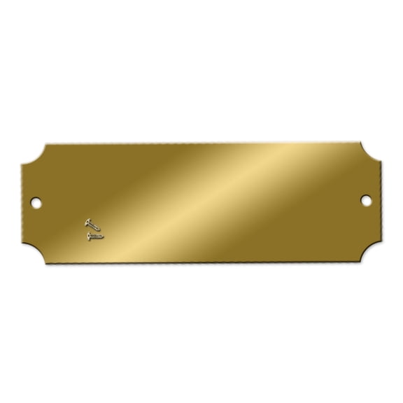 Blank Engraving Brass Plates - Pack of 25 / Assembled 2-1/2" W x 7/8" H