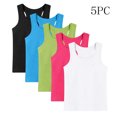 thumbnail image 2 of yillto Kids Racerback Tank 5 Pack Sleeveless Cotton Camisoles Summer Basic Casual Tee for Boys Girls Gym Tshirts, 2 of 7