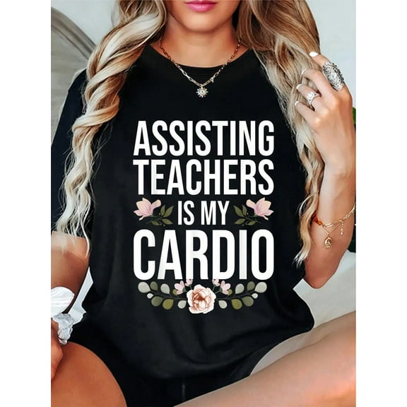 100% Cotton Funny Paraprofessional For Men Women Para Assistant Teacher T-Shirt