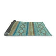 thumbnail image 2 of Ahgly Company Indoor Square Abstract Light Blue Modern Area Rugs, 6' Square, 2 of 4