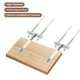 thumbnail image 4 of Uxcell 2Pcs 5 inch Wall Mounting Floating Shelf Bracket Blind Shelf Support, Silver, 4 of 7
