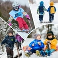 thumbnail image 6 of KAUOD Boys Fleece Lined 𝗦now Pants Elastic Waist Mesh Breathable Snowpants Kids Winter Waterproof Warm Ski Bib Overall, 6 of 8