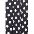 thumbnail image 5 of MOA Collection Women's Loose Fit Scoop Neck 3/4 Sleeve Polka Dot Patterned A-Line Midi Dress, 5 of 6