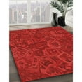 thumbnail image 2 of Ahgly Company Indoor Rectangle Patterned Red Area Rugs, 8' x 12', 2 of 6