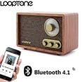 thumbnail image 1 of LoopTone AM FM Radio Retro Clásica con Altavoz Bluetooth, Radio de Mesa de Madera Vintage con Control de Bajo Treble para Cocina Salón con Perilla Giratoria, 1 of 2