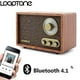 thumbnail image 1 of LoopTone AM FM Radio Retro Clásica con Altavoz Bluetooth, Radio de Mesa de Madera Vintage con Control de Bajo Treble para Cocina Salón con Perilla Giratoria, 1 of 2