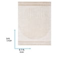 thumbnail image 7 of Livabliss Washable Rugs for Living Room, 7x9 Fossay Shag Global Light Beige Area Rug, Bedroom Dining Room Home Decor Stain Resistant Carpet (6'7" x 9'), 7 of 7