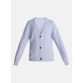 thumbnail image 5 of No Boundaries Cable Knit Grandpa Cardigan, Women's and Women's Plus XXS-4X, 5 of 5