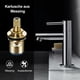 thumbnail image 2 of Grifo de baño cromado con control de temperatura, fácil mantenimiento con limpieza para garajes y baños, 2 of 5