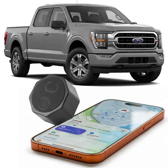 Findcard Magnetic Air Tracker Tag for Vehicles, No Monthly Fee, 5 years battery Apple Find My, Single Black