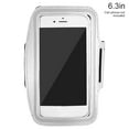 thumbnail image 1 of Worallymy Arm Bag Sport Phone Holder Pouch Fitness Armband Funda para teléfono móvil de 6,3 pulgadas gris Worallymy JD735810217, 1 of 7