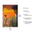 thumbnail image 2 of Spain - Matadors - Vintage Travel Poster by David Klein c.1960 - Master Art Print (Unframed) 13in x 19in, 2 of 4
