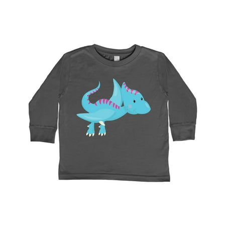 

Inktastic Cute Blue Dinosaur Gift Toddler Boy or Toddler Girl Long Sleeve T-Shirt