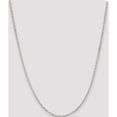 thumbnail image 5 of Sterling Silver 2.75mm Beveled Oval Cable Chain (24 X 2.75) Made In India qca080-24, 5 of 5