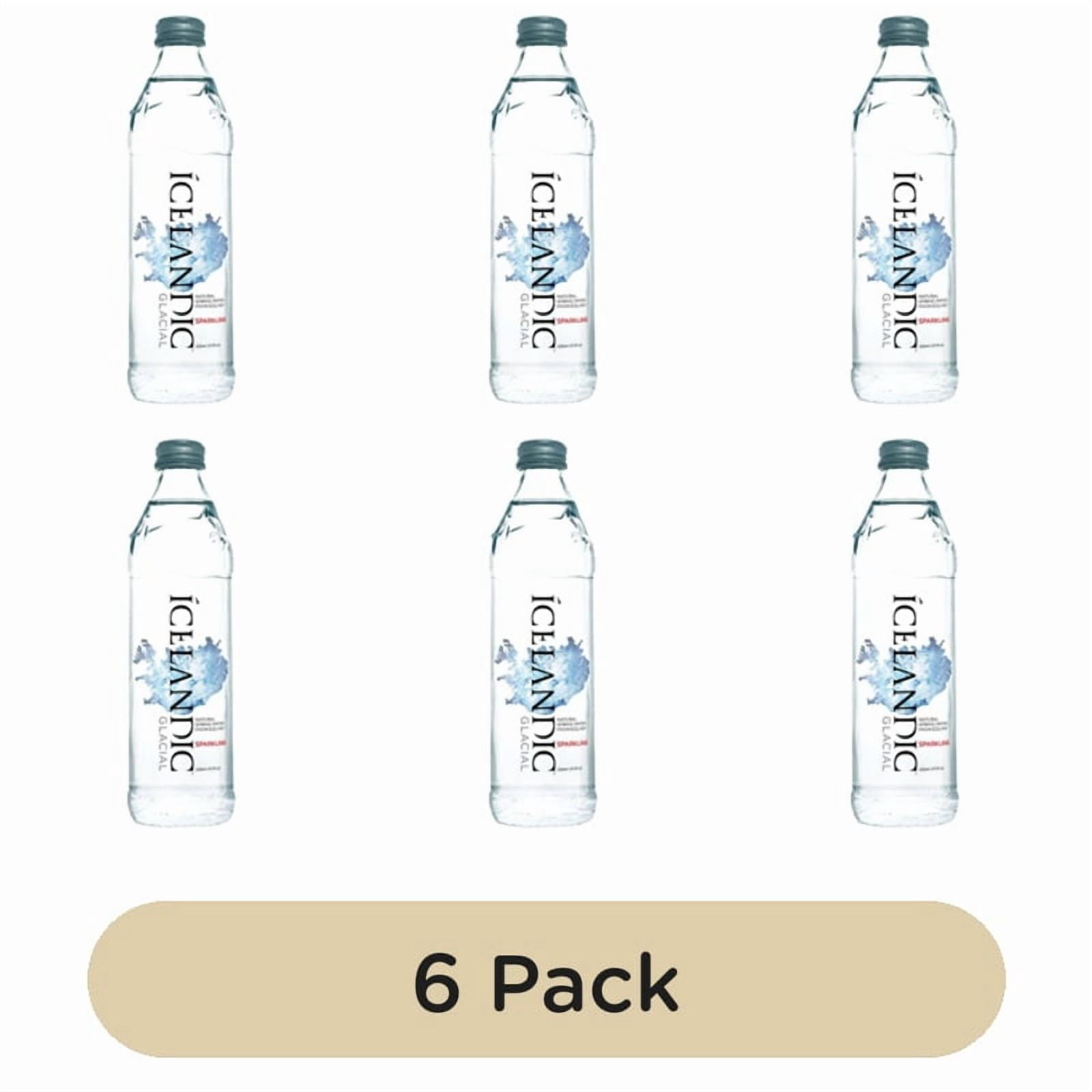 Icelandic Glacial Sparkling Mineral Water Glass Bottle 330ml, British Import (Pack of 6)