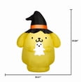 thumbnail image 2 of Hello Kitty & Pompompurin Halloween Inflatables Set by Gemmy – 2 Pack Airblown Yard Decorations with Lights – Hello Kitty Pumpkin Costume & Pompompurin Witch Hat – Indoor/Outdoor, 2 of 8