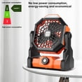 thumbnail image 3 of Toystoory Ventilador de camping portátil giratorio de 4 modos, miniventiladores de senderismo, enfriador de Hotel de oficina en casa con Electrodomésticos naranja negro, 3 of 6