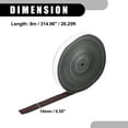thumbnail image 4 of 1 Pc 26.25Ft 8m Length Universal Automobile Interior Trim Strip Car DIY Strip Faux Leather Red Stitch, 4 of 6