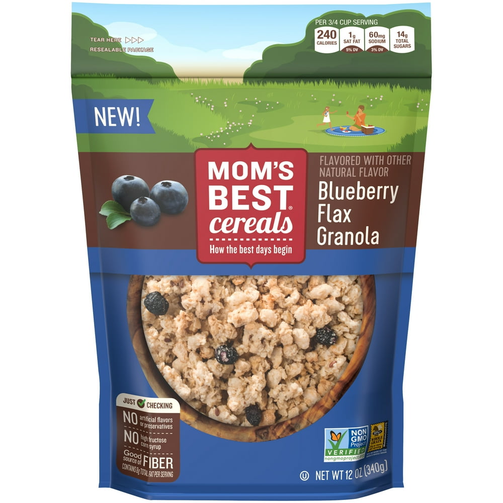 Mom's Best® Cereals Blueberry Flax Granola 12 oz. Bag