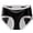 Black, variant on Alun Women's Leak Proof Soft and Breathable Underwear Lightweight Thin Ribbing Privacy Briefs Soft Comfortable Mid Waisted Panties White XL