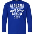thumbnail image 3 of Inktastic Alabama Awesome Since 1819 Long Sleeve Youth T-Shirt, 3 of 5