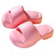 thumbnail image 3 of Pantuflas de baño suela gruesa elástica sandalias de ducha con absorción de impactos Color liso suave para mujeres para Hotel ANGGREK  Otros, 3 of 8
