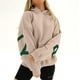 thumbnail image 2 of Fashiona Sudadera con capucha y estampado de letras para mujer, 2 of 6