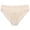 Beige, variant on Qingpeng Womens Thin Bow Embroidered Low Waist Panties Cotton Gusset Lace Briefs Underwear Size Free