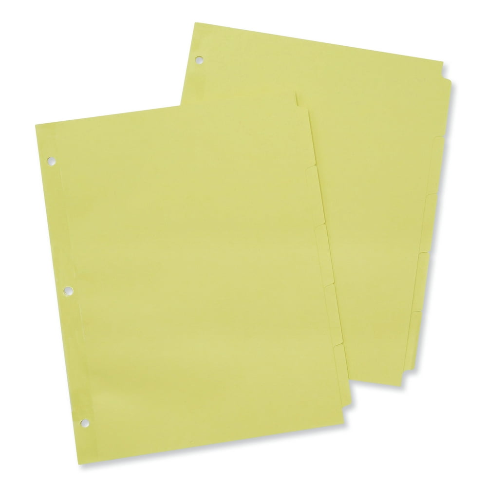 Universal SelfTab Index Dividers, 5Tab, 11 x 8.5, Buff, 36 Sets