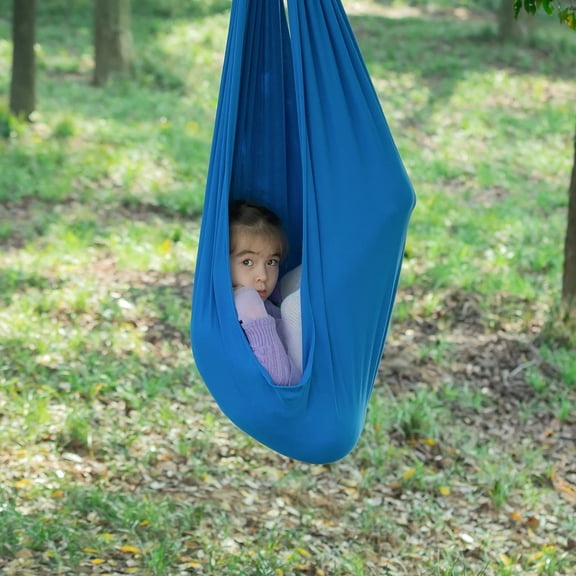 Therapy Swing for Kids with Special Needs (Hardware Included),Pod Swing Chair for Sensory Integration Indoor Outdoor Hammock Adjustable Hanging Chair