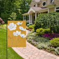 thumbnail image 2 of Yayeee Garden Flag 28" x 40" Double Sided Outdoor Yard Lawn Holiday Decorations, White Flowers, 2 of 6