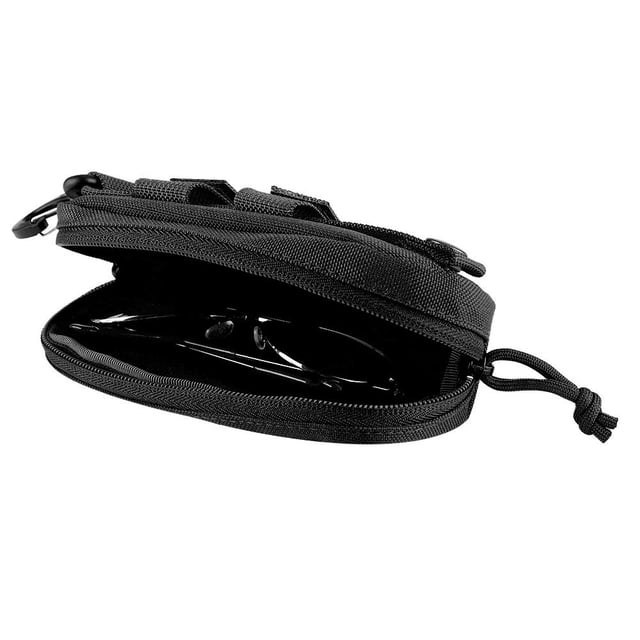 Funda para gafas de sol Haofy Outdoor, portátil, a prueba de golpes, negra