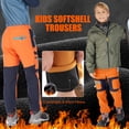 thumbnail image 6 of FEN AI Kids Boys Waterproof Snow Pants Youth Fleece Lind Hiking Softshell Warm Skiing Pants for Girls Insulated Trousers, 6 of 10