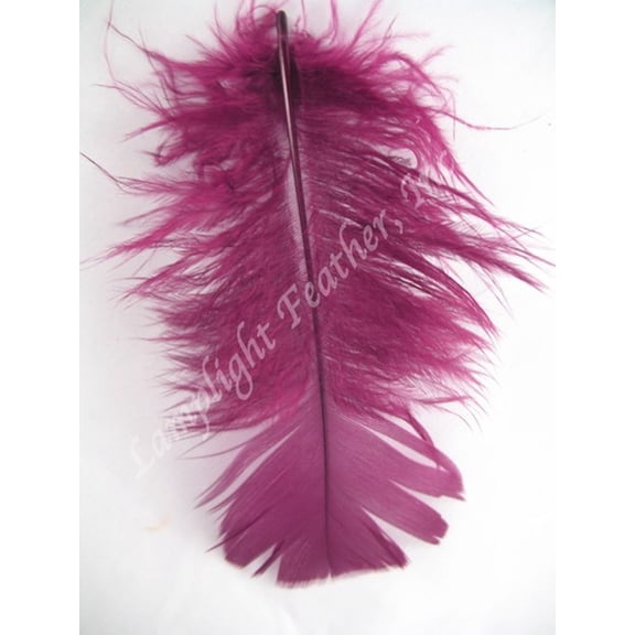 Burgundy Craft Feathers Turkey Plumage per one ounce package