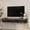 Black, variant on S-HOME Floating TV Stand with Led Lights & Power Outlet, Fluted Wall Mounted TV Shelf for Living Room,Black