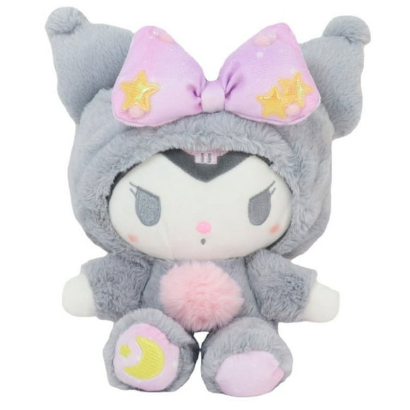 Stuffed Toy Sanrio Nightwear Series Plush Toy Star Kuromi Doll 20cm Cartoon Jade Guigou Kuromi Melody Starry Sky Nightwear Series Plush Doll Decoration Doll