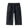 thumbnail image 4 of Men's Solid Color Cargo Pants - 3/4 Length Casual Trousers for Summer Outdoor, 4 of 4