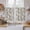 Gray, variant on Vintage Floral Kitchen Curtain for Berdoom Living Room Cafe 54 Inch Length, Grey Spring Dandelion Plants Flower Botanical Tiers Curtains Light Filtering Drapes Window Treatment 2 Panels 52"Wx54"L