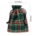 thumbnail image 3 of McCuan Green Tartan Plaid Small Gift Bag; 6" x 4.5" - Set of 6 - by Marilee Home, 3 of 4