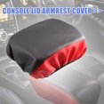 thumbnail image 3 of Auto Falso Cuero Apoyabrazos Protector Cubierta Almohadilla Reemplazo Negro Rojo Unique Bargains apoyabrazos automotrices, 3 of 8