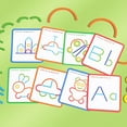 thumbnail image 5 of Wooden Pattern Blocks Set with Sticks and Rings - Montessori Shape Puzzles for 3-8 Year Olds, Ideal Educational Toy for Preschool and Kindergarten Kids,A, 5 of 5