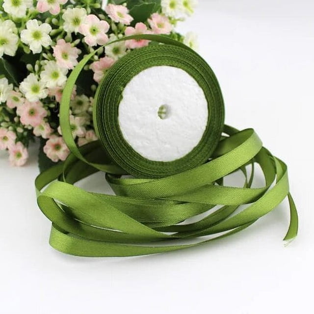 (25 yardas/rollo) cinta de raso de una cara de 10mm cinta decorativa regalo cintas de Navidad