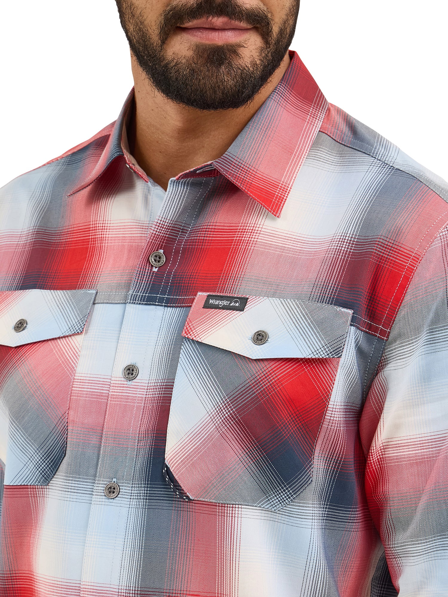 Wrangler Mens Long Sleeve Outdoor Shirt