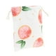 thumbnail image 1 of 1 Pc Bolsa Cosmética de Pomelo para Mujeres, Duradera, con Cierre de Cuerda, para Viajes de Negocios, Algodón Blanco, 1 of 3