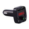 thumbnail image 3 of Adaptador USB dual para automóvil Kit inalámbrico Bluetooth QC3.0 Cargador USB rápido Transmisor FM Bluetooth manos libres, 3 of 9