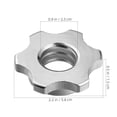 thumbnail image 2 of BESTYASH Dumbbell Lock Collars Hex Nuts Cast Iron Weight Lifting For Workout 4Pcs, 2 of 8