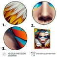 thumbnail image 3 of Designart Colorful Sensual Woman In Fur Coat I Floating Frame Wall Art, 3 of 5
