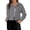 Gray, variant on Chaquetas De Mujer Women's Solid Short Corduroy Single Breasted Lapel Baggy Long Sleeved Double Pocket Coat (Khaki,XL)