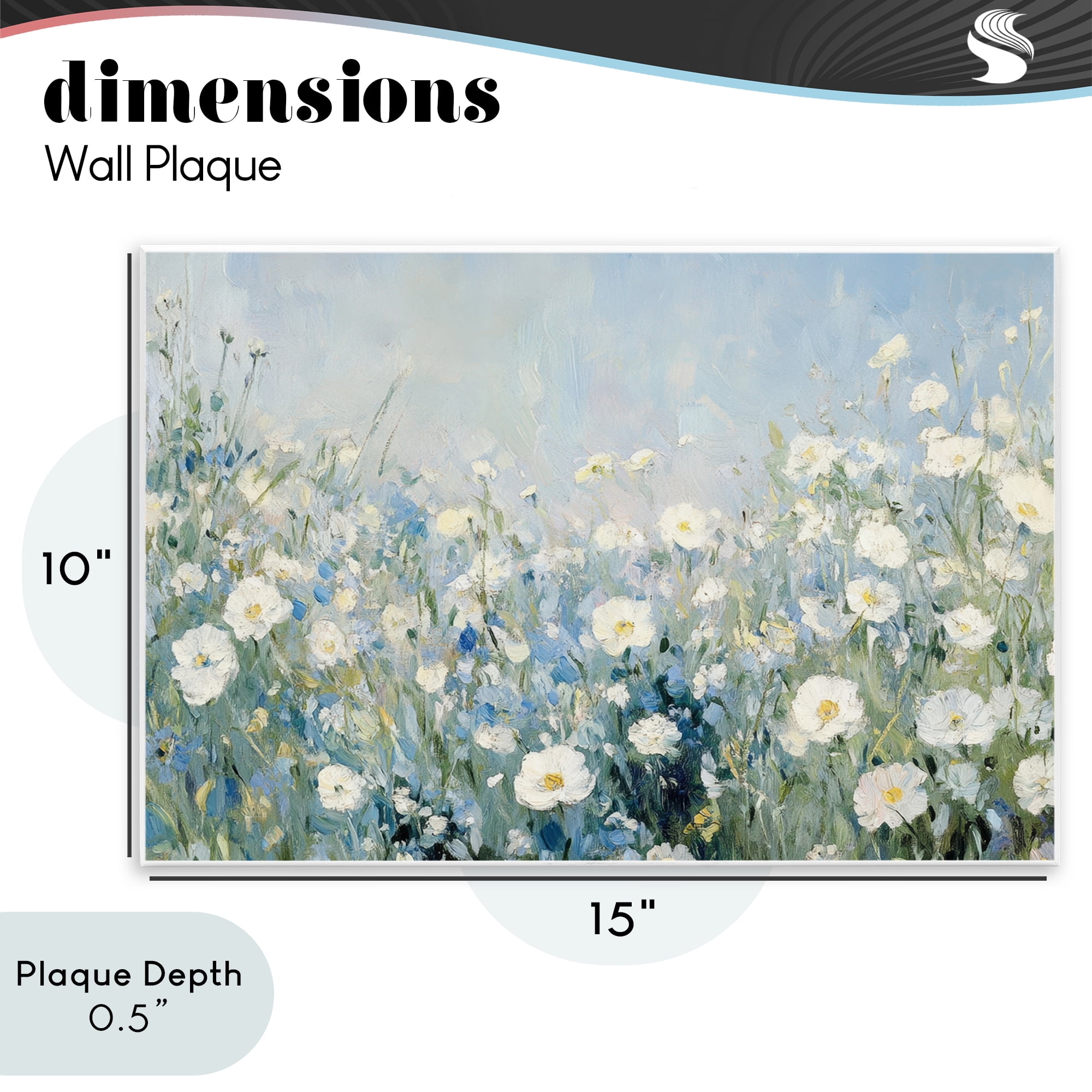 Stupell Industries Meadow Foliage Dream Wall Plaque Art, design by Petal Prints Design