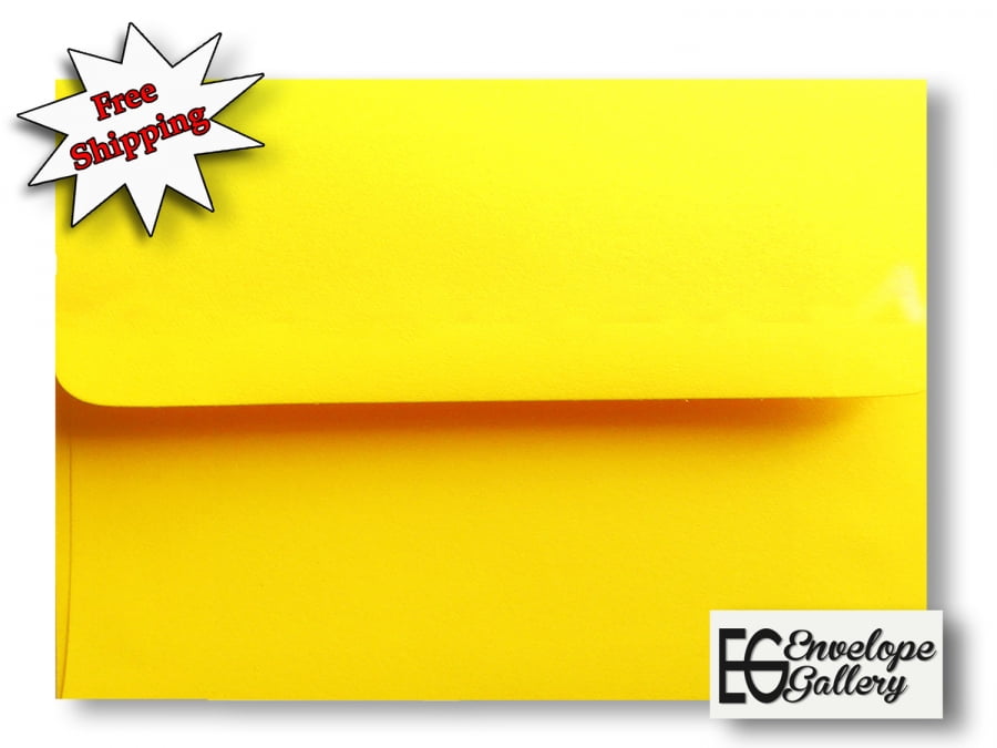 Bright Yellow Envelopes for Cards Invitations Announcements Showers A2 A6 A7